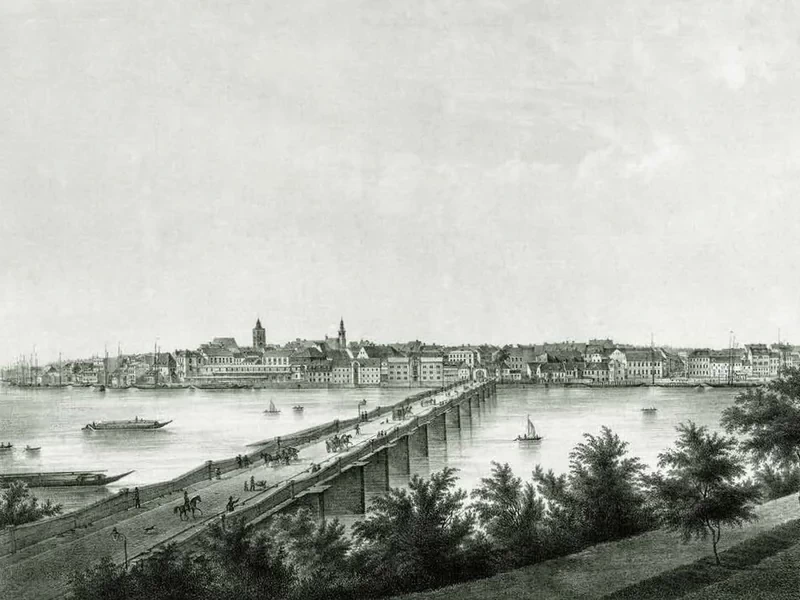 1859-Gustav Frank - Vedute di Francoforte sull'Oder e dintorni